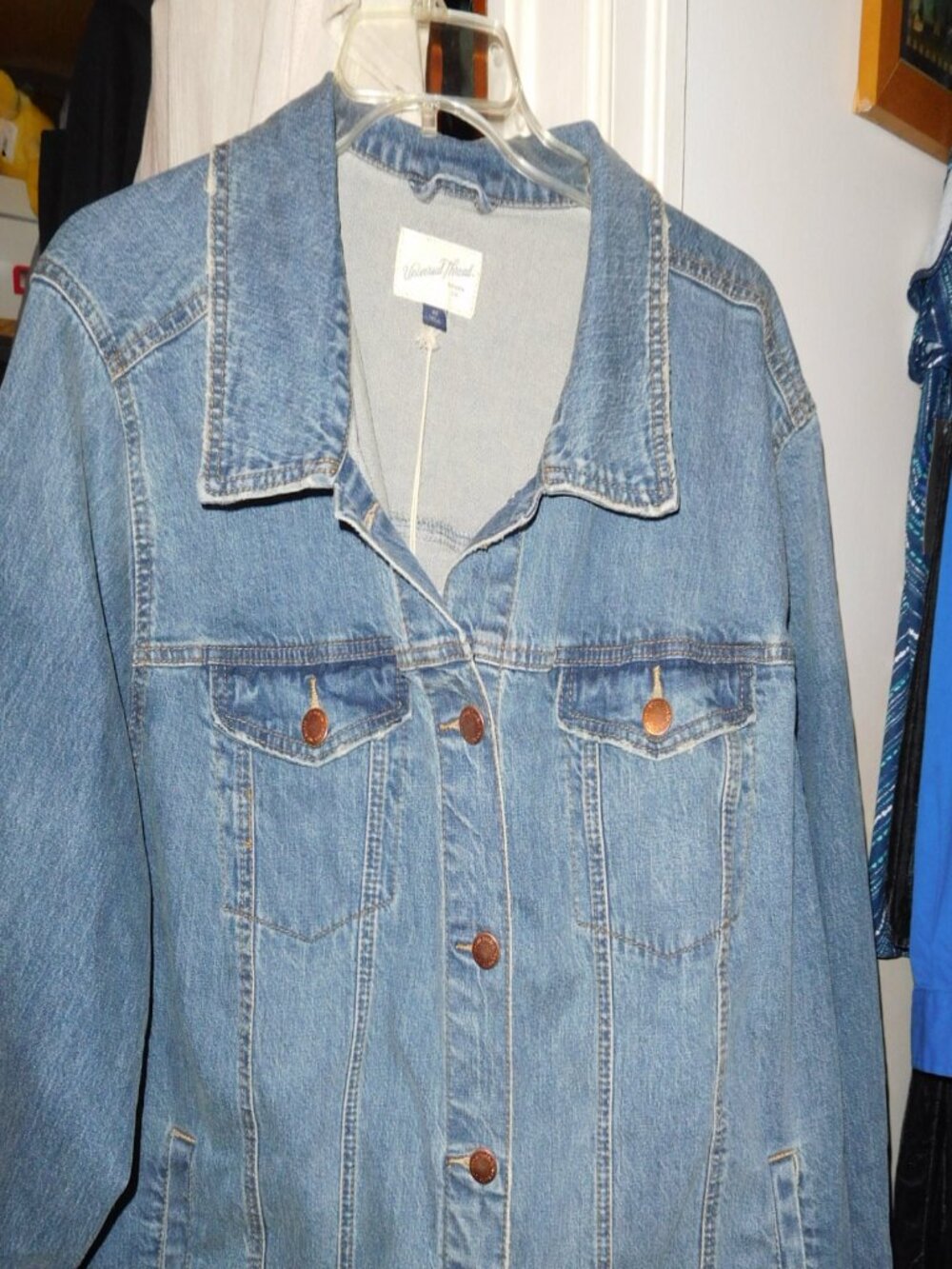 NWT 4X UNIVERSAL THREAD GOODS CO COTTN DENIM JACKET WOMENS